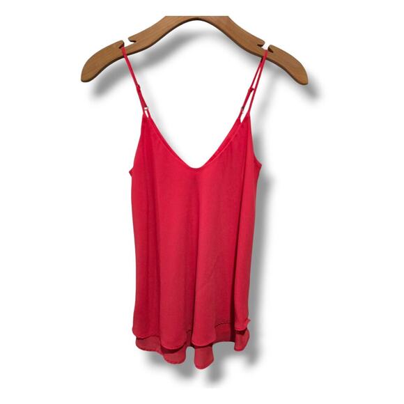 Rosette by Be Cool Women’s Raspberry Layered Tank Top Sz Small Polyester - Picture 1 of 8
